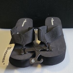 No Boundaries Black Sandals